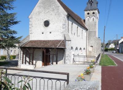 Porche de l'église vu de la rue